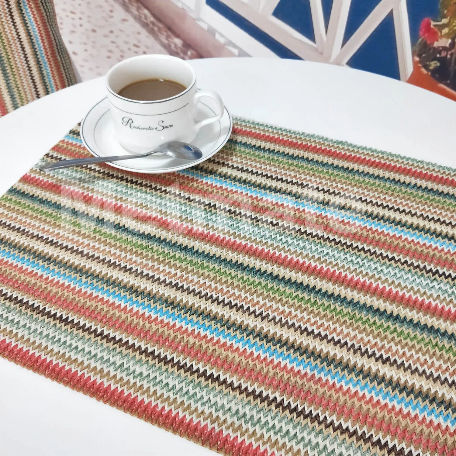 Eco-Friendly Novelty Household 14 Inch Small Square Placemats
