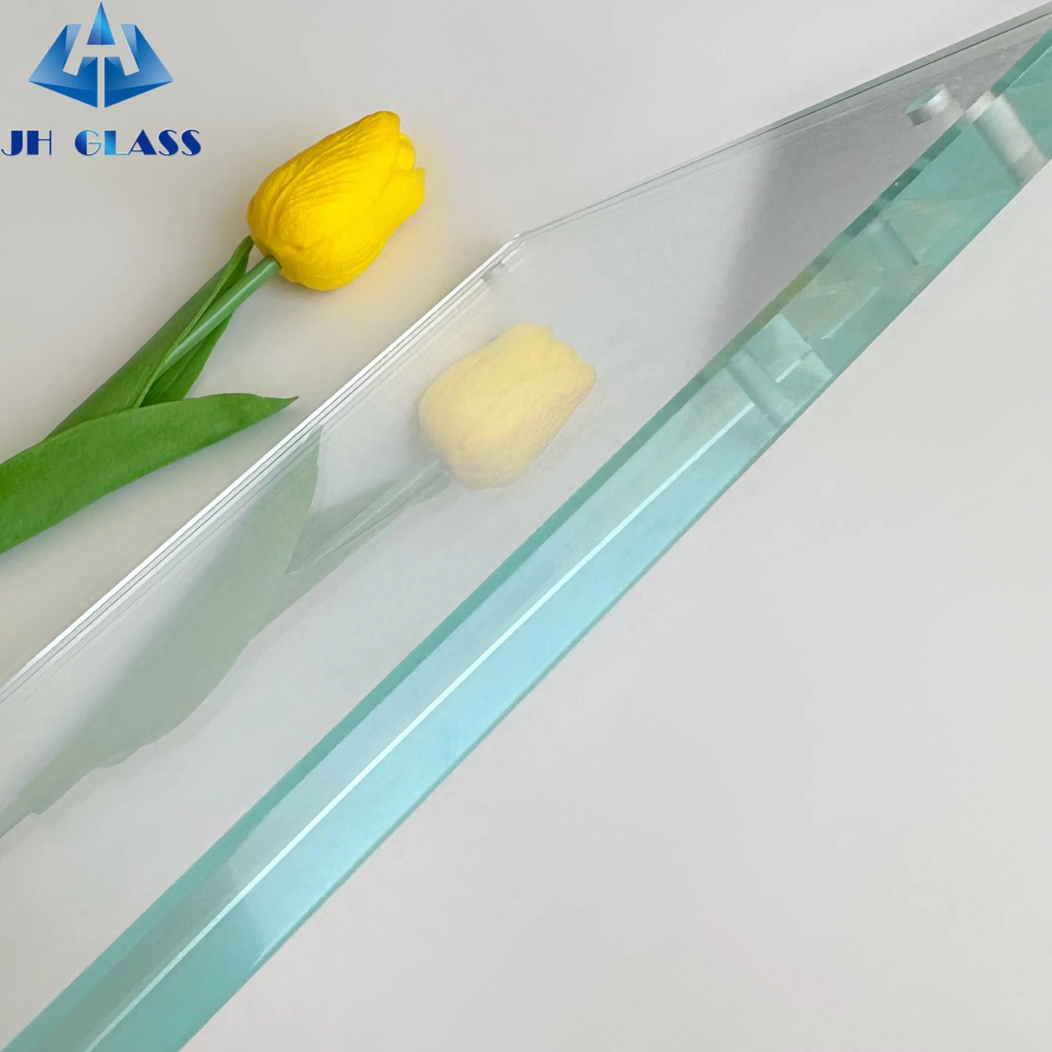 15mm, 19mm Clear, Green, Bronze, Black, Blue High Quality Tempered Glass for Curtain Walls, Special Vehicles, Entrance Glass Doors, Revolving Door