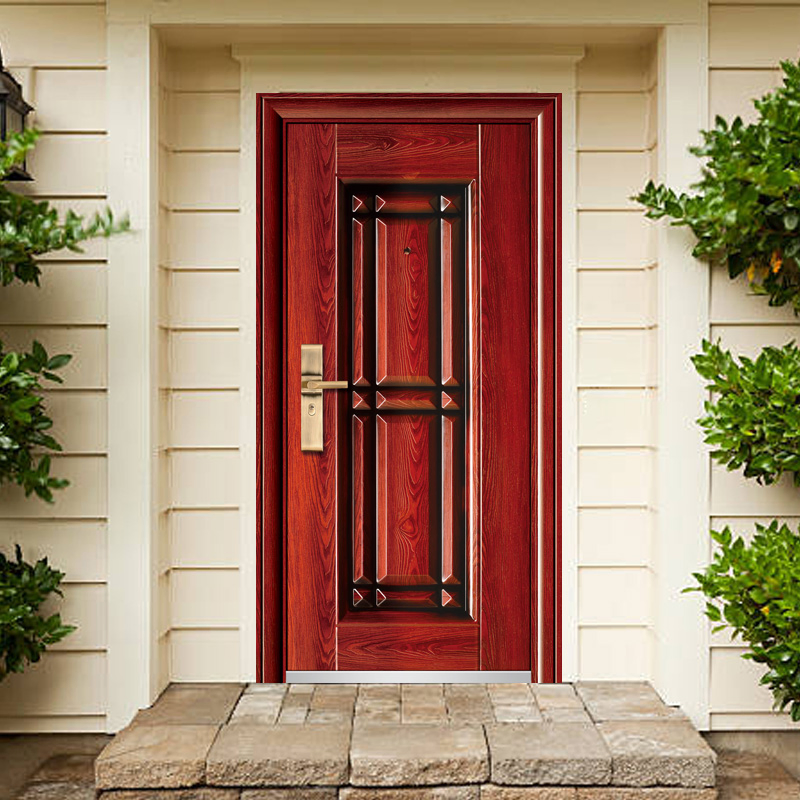 China Modern Design Wholesale Steel Security Door.