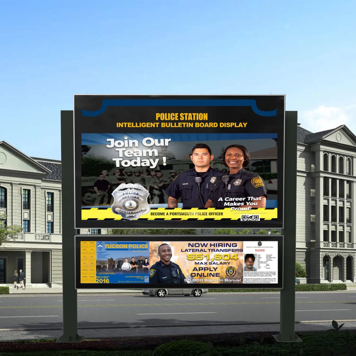 Hotel Lobby Digital Concierge with Local Event Listings Digital Signage