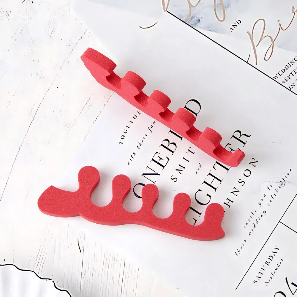 Soft Foam Bulk Salon EVA Nail Art Finger Separator Foot Care Pedicure Gel Toe Separators for Nail Polish