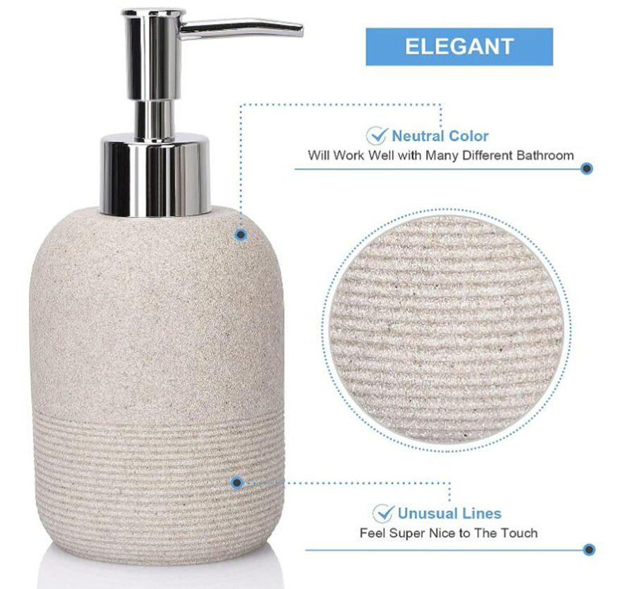 Soap Dispenser Toothbrush Holder Bathroom Tumbler Soap Dish Bathroom Accessory Set