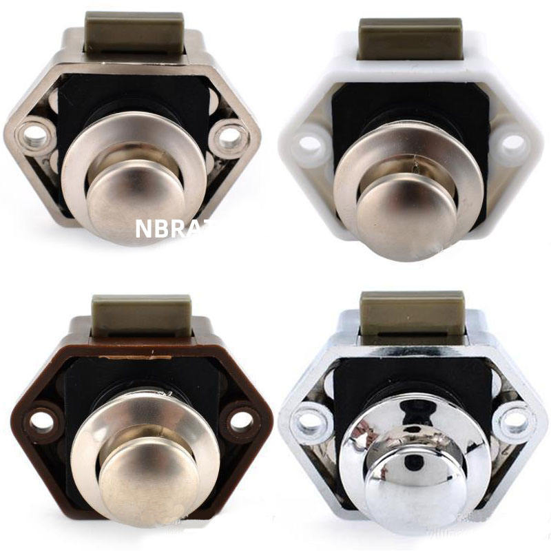 RV Camper Cabinet Cupboard Mini Push Yachat Boat Motorhome Caravan Button RV Lock
