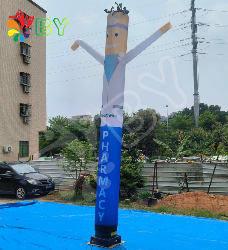 High Quality Single Leg Inflatable Air Dancers / Inflatable Air Tube Man Manufacturer for Advertising