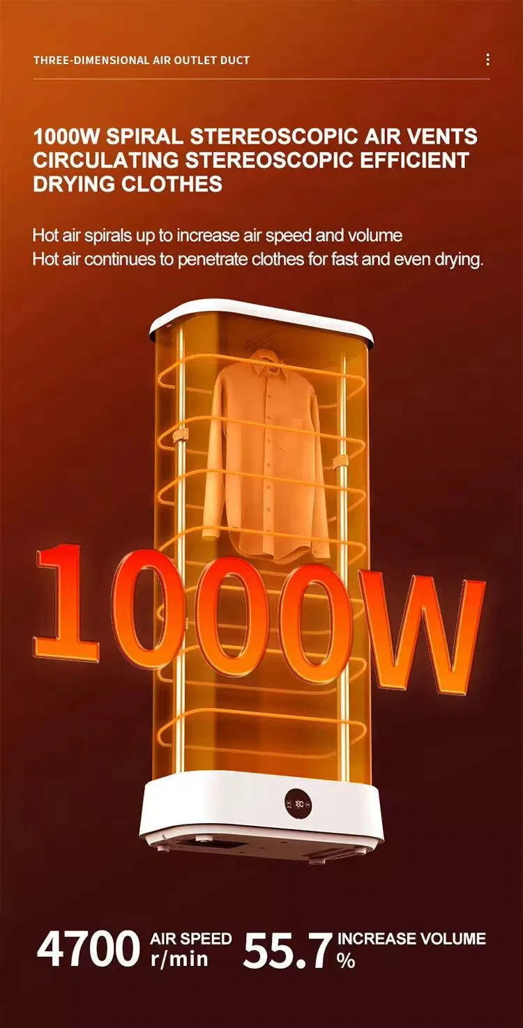 Tj-Sm601e Hot Southeast Asia Europe Electric Smart Fast Drying Foldable Automatic Clothes Dryer Home Hotel Travelling