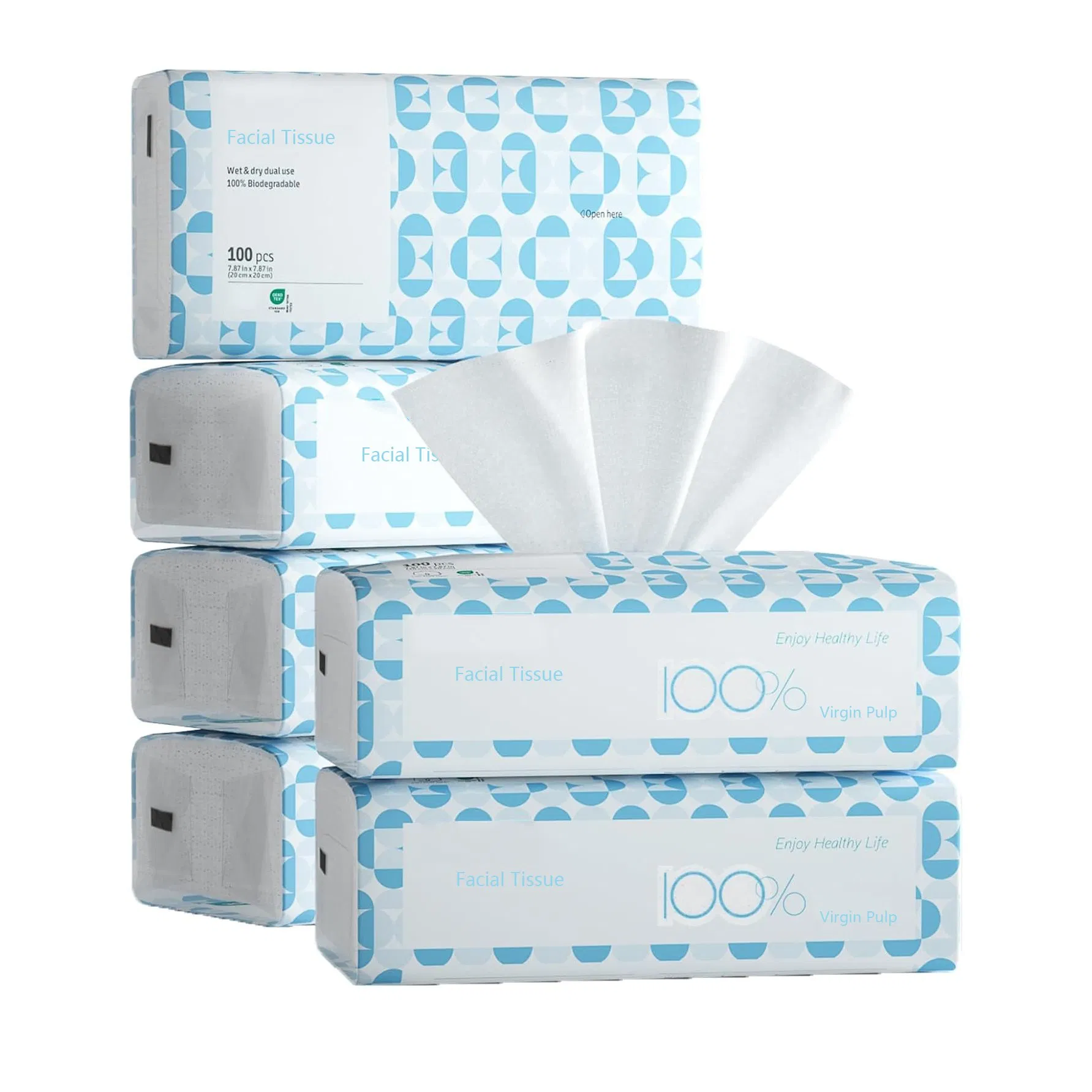 Soft Pack Facial Tissue for Household Use