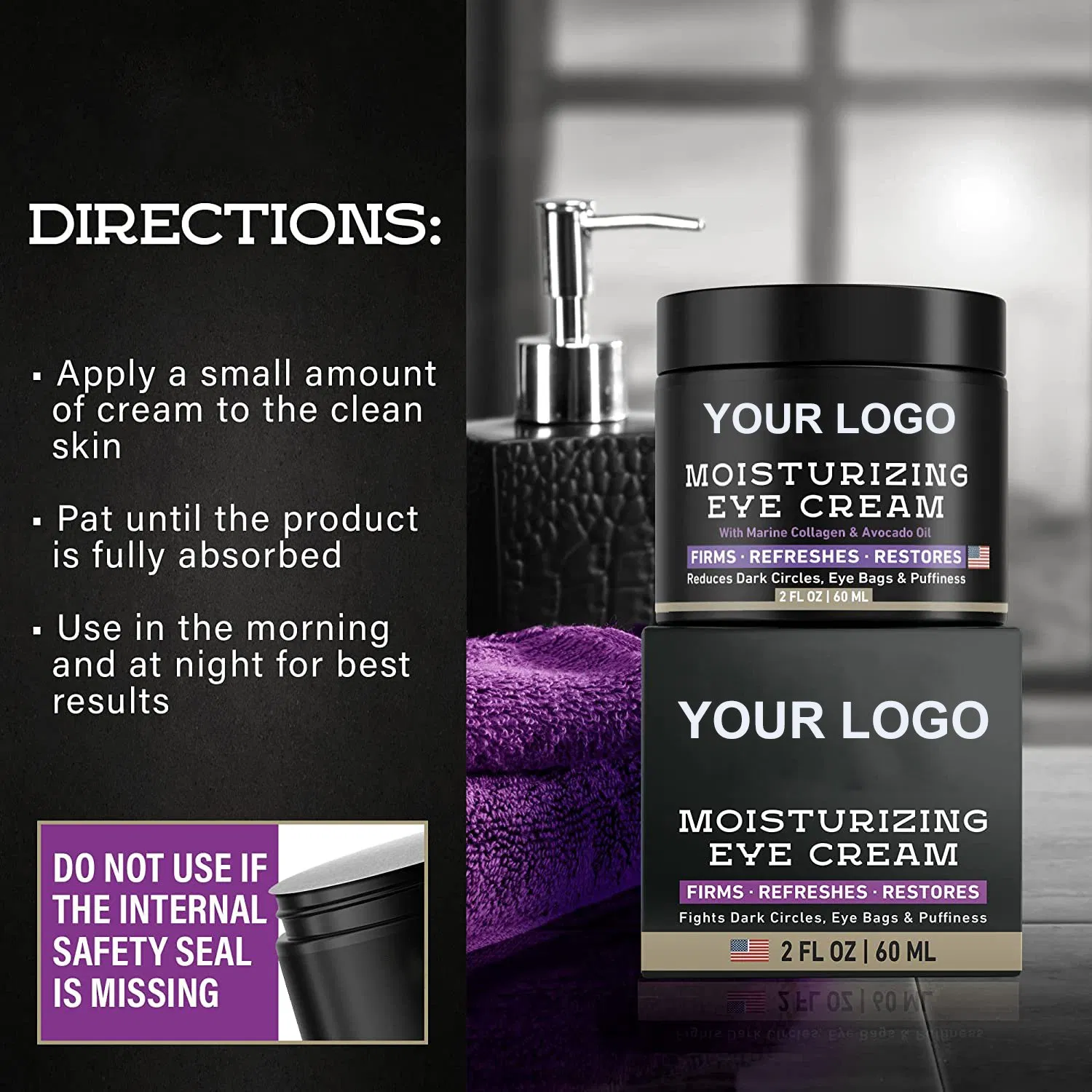 Beauty Cosmetics Skin Care Collagen Men's Eye Cream Anti Aging