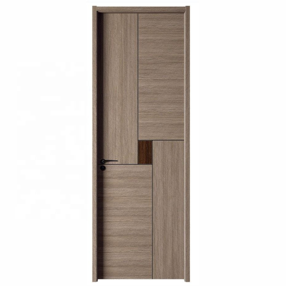 Melamine Door Skin Modern Desiqn Mdfpanel Splicing Hot Press Finished Office Interior Decoration Door Skin