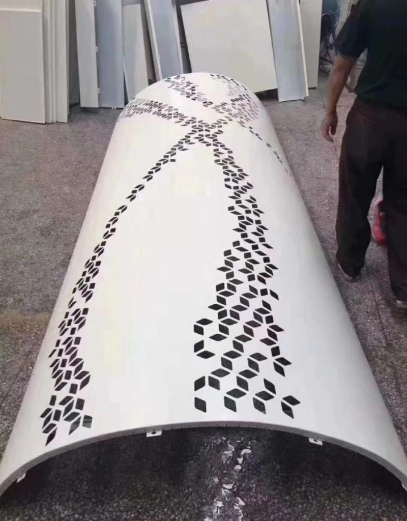 Customized Curved Cylindrical Aluminum Curtain Wall Shopping Mall Construction