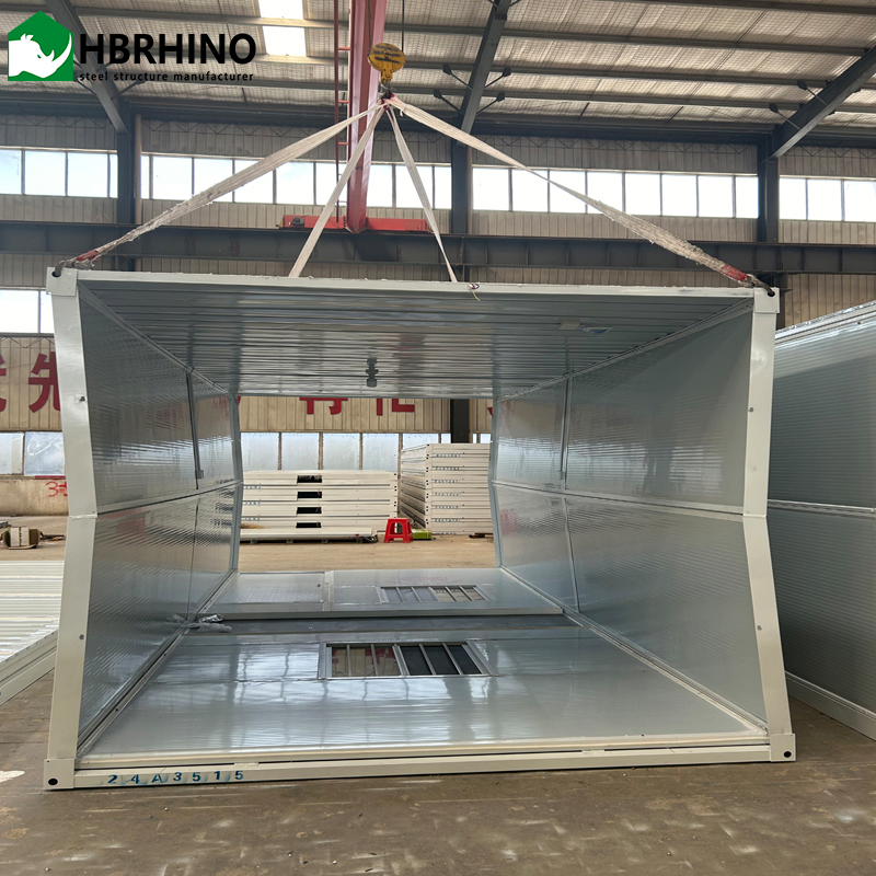 Mobile Container Structure Construction Warehousing Prefabricated Flat Packaging Folding Prefabricated Modular Container Office House Container Houses