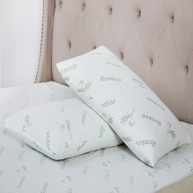 Air-Permeable Jacquard Viscose Air Layer Waterproof bedding Pillow Cover with Zipper