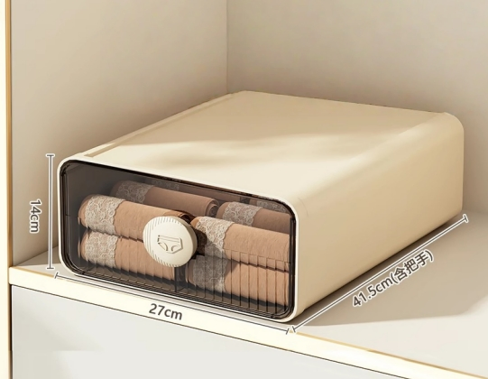 Bedroom Underwear Storage Box, Household Dustproof Clothing and Socks Organizer