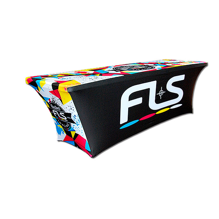 Promotional Item Trade Show Products Custom Trade Show Sublimation Printed Table Cloth Advertising Spandex Table Cover