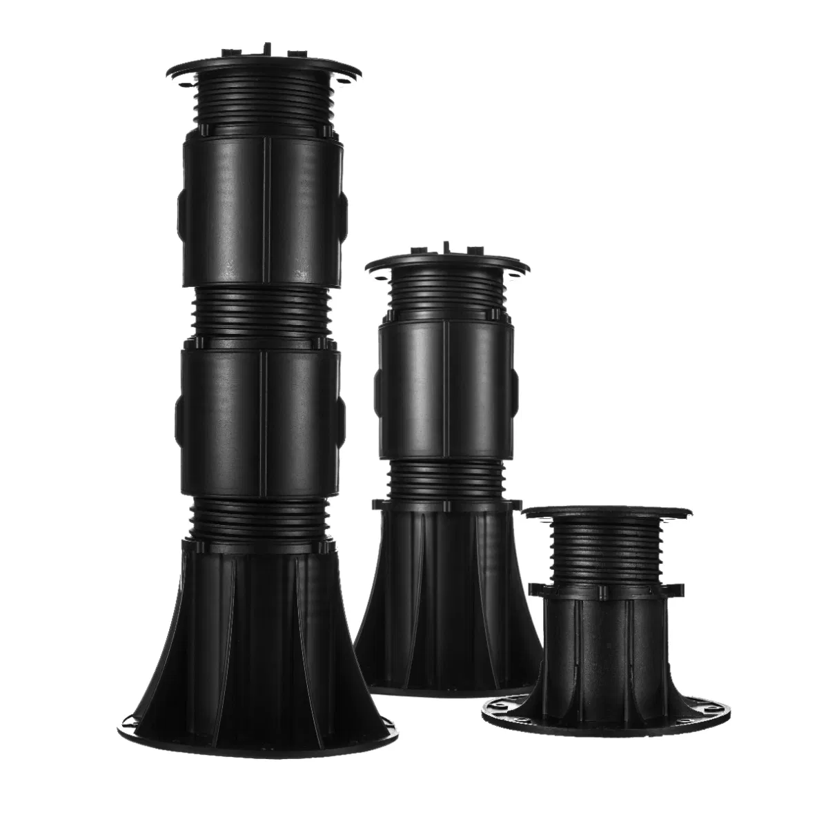 Self Leveling Pave Decking Adjustable Support for Raised Floor Plastic Pedestal