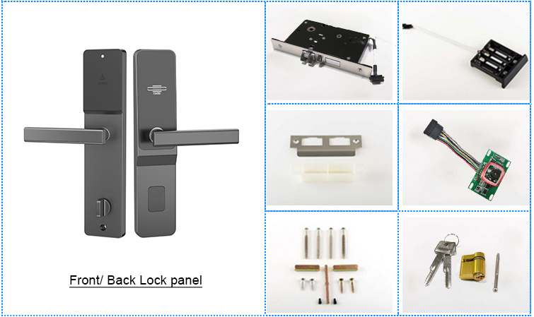 Free PC Software Electronic Hotel Lock with Swipe Key Card