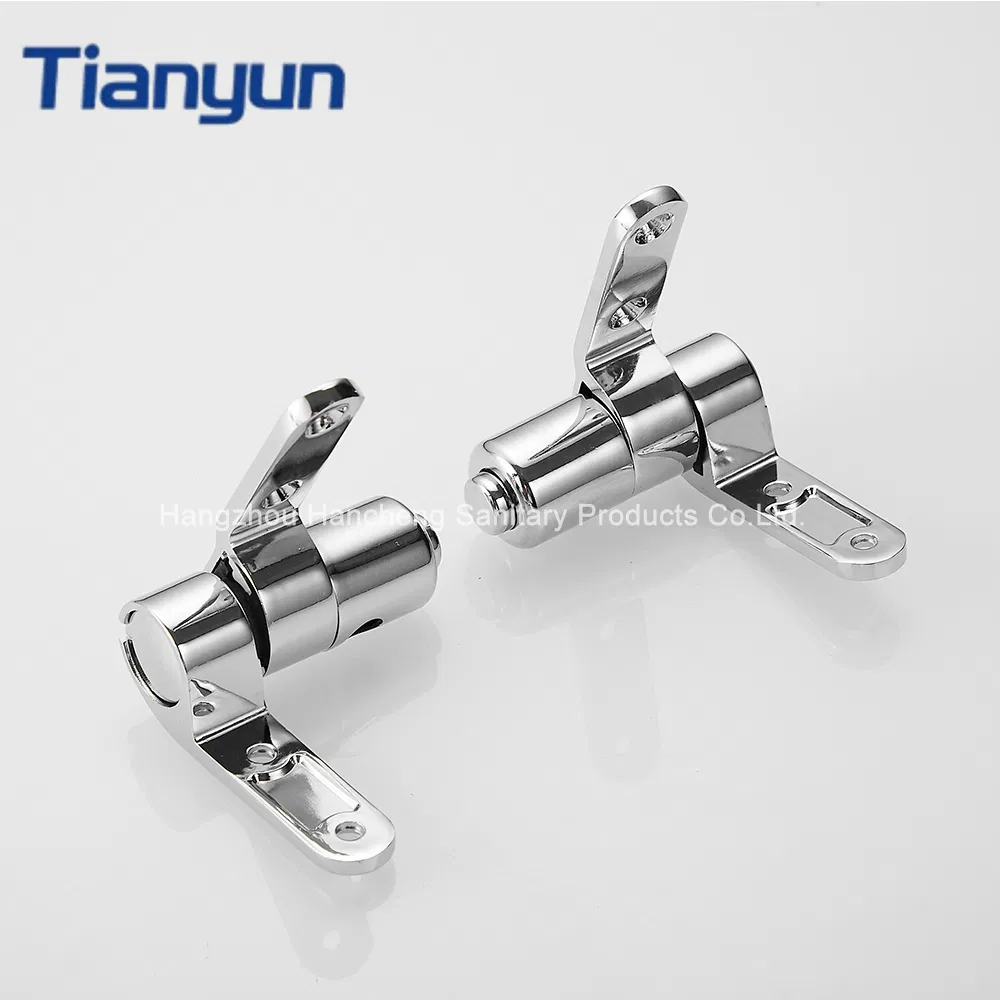 Chromed Zinc Alloy Soft Close Hinge for Toilet Seat with Open Front