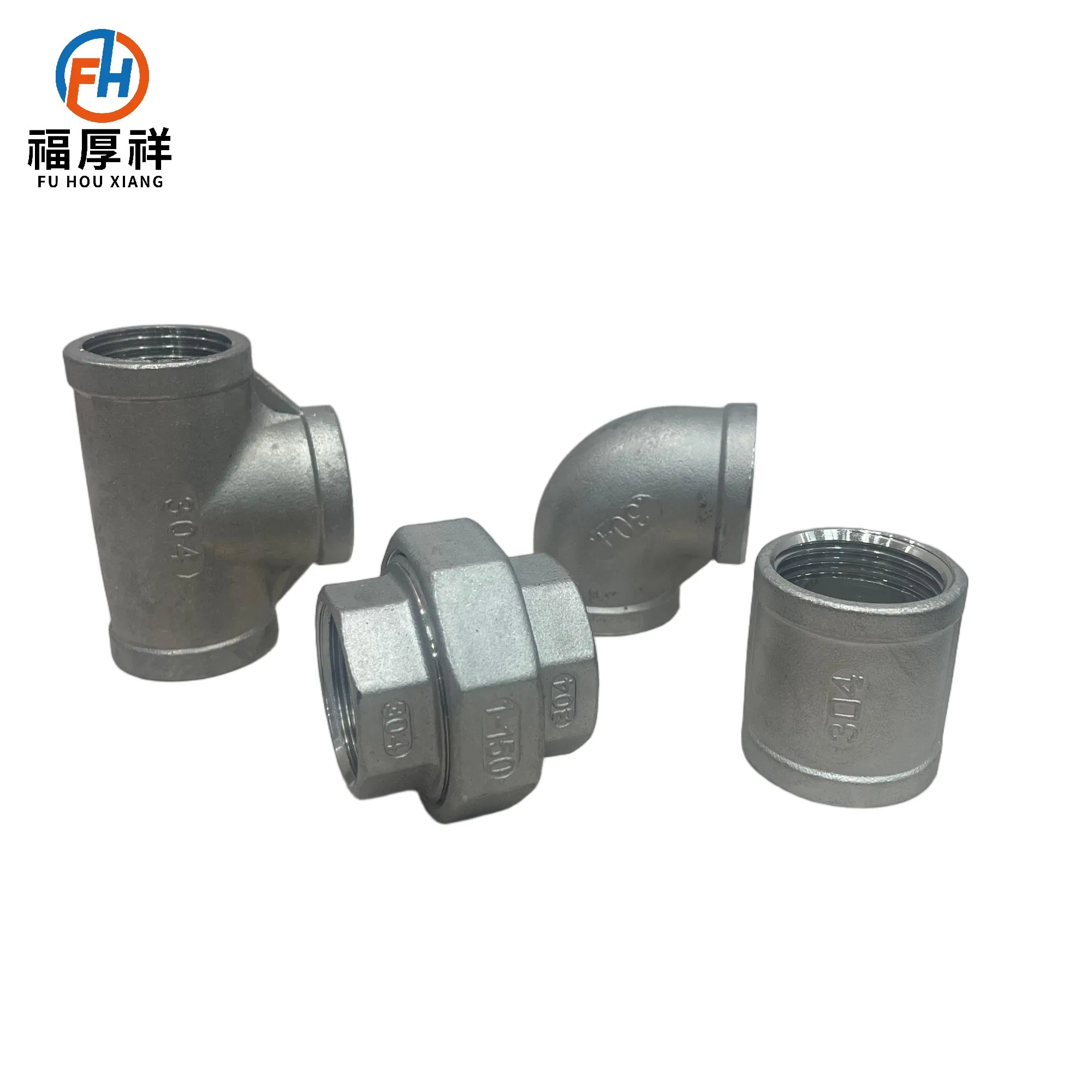 Stainless Steel Pipe Fitting OEM ISO High Pressure Threaded Union for Compression Pipe