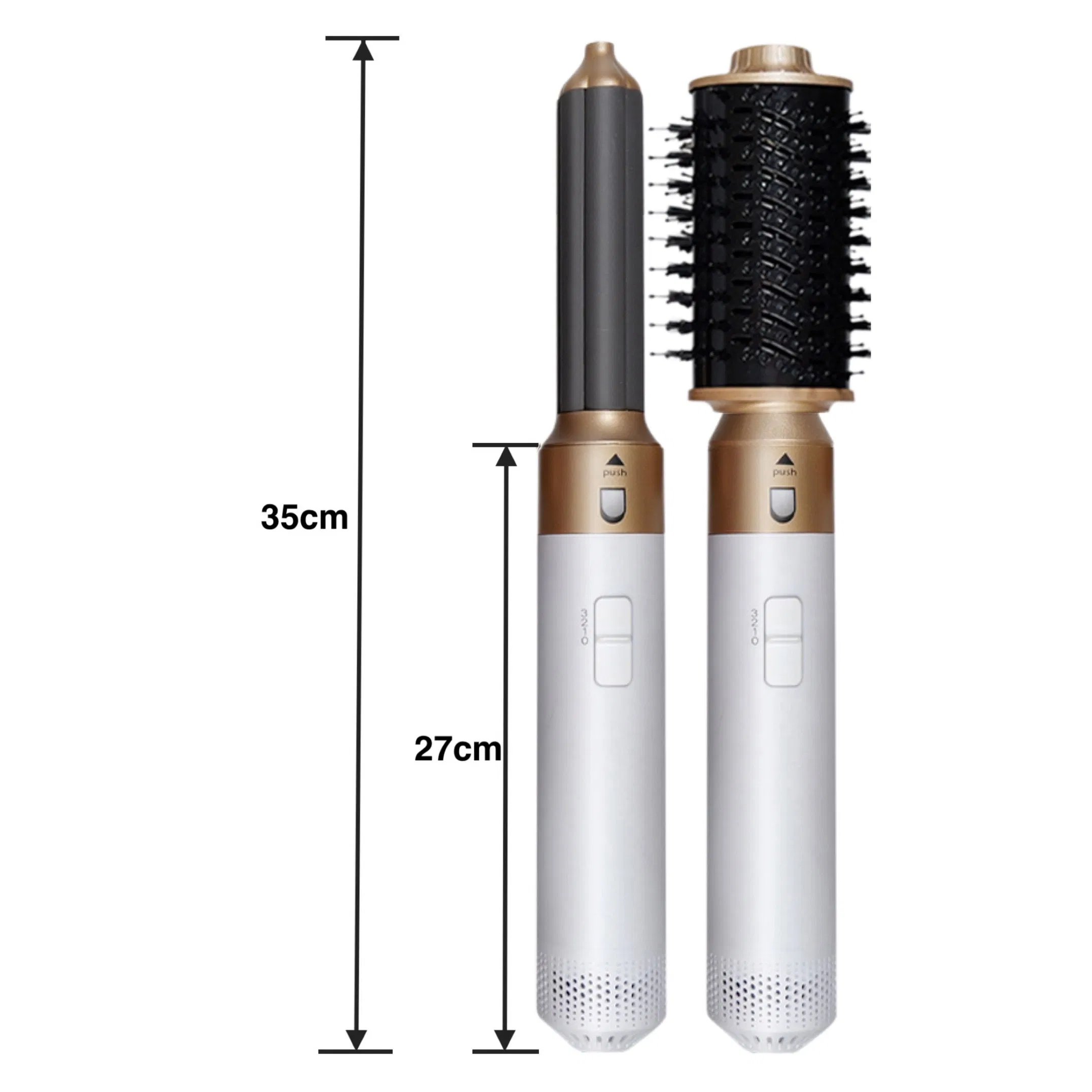 6-in-1 Multifunctional Hair Styling Tool: Hot Air Comb, High-Speed Hair Dryer Curling Iron Straightener & Brush1000W Professional One-Step Styler