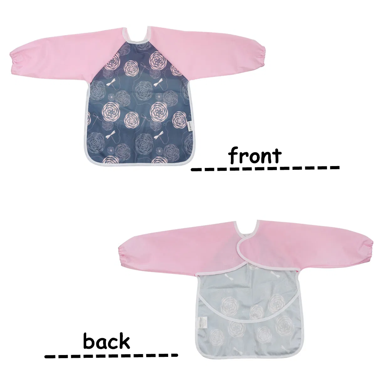 Catcher Sleeved Apron Pocket Toddler Soft Bib Smock