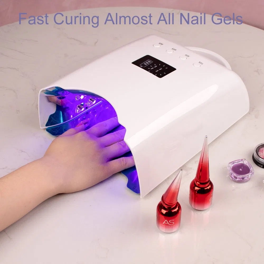 New Design 78W Fast Curing Thumb Cordless Rechargeable Nail UV LED Lamp Professional Nail Dryer