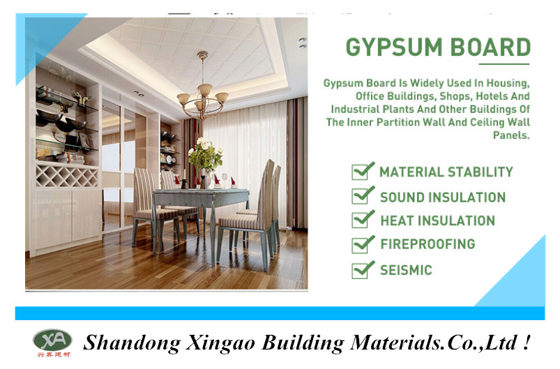 Regular Drywall Standard Plaster Boral Gypsum Board for Ceiling and Wall Panel