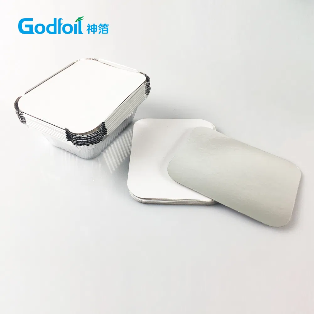 Aluminium Foil Containers Laminated Paper Board Lids Covers