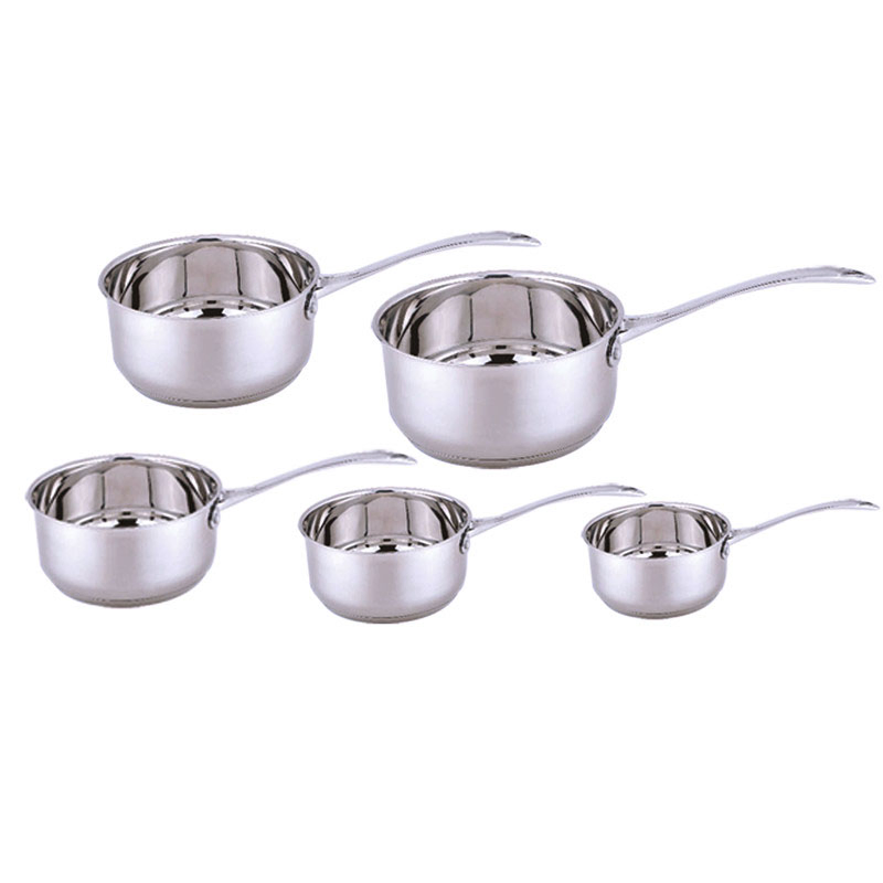 Набор кастрюль молочных 5 шт, нержавеющая сталь