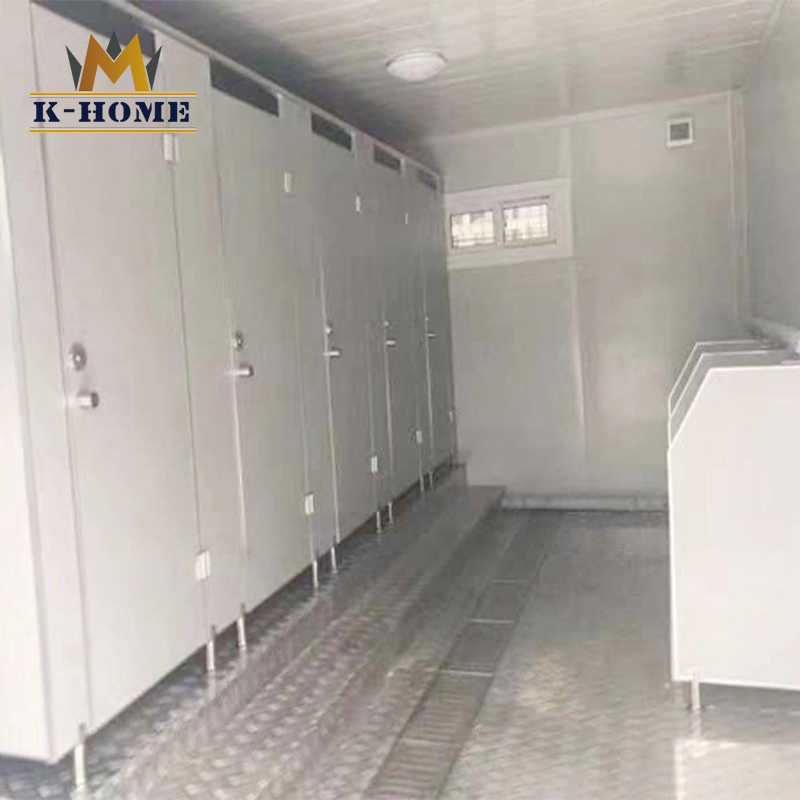 Prefabricated Public Mobile Portable Modular Container Ablution Block Units Restroom Facilities Construction Site Toilet Supplier