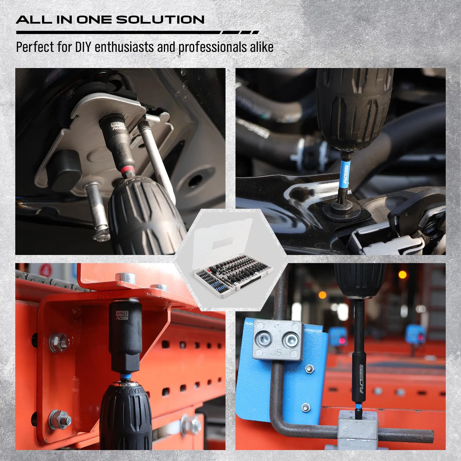 Набор магнитных ударных головок 80PC/41PC, метрика и SAE