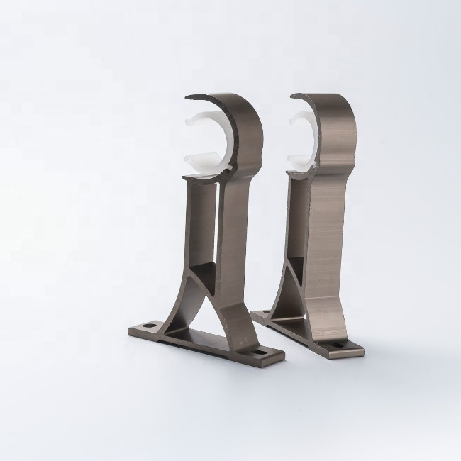 Curtain Rod Set High Quality Roman Pole Aluminum Alloy Double Bracket Curtain Rod Wall Bracket Modern Home Decoration Rome Rod