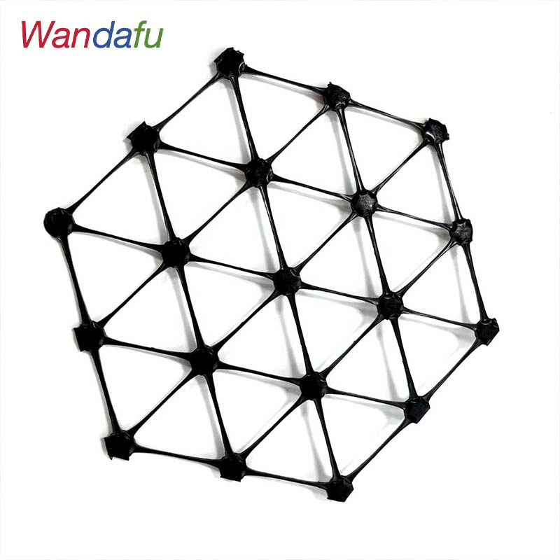 Triaxial Geogrid Plastic Geogrid Tx150 Tx160 Tx180 Three Way Grid Soft Soil Reinforcement