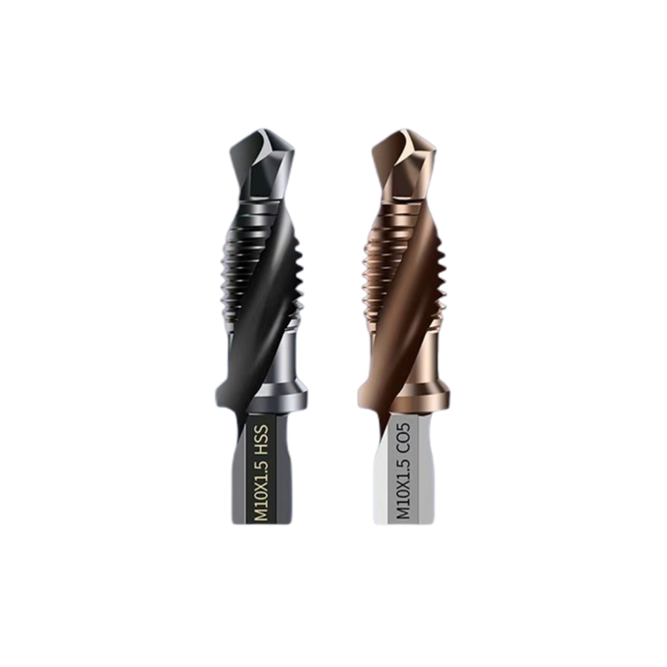 High-Speed Steel Hex Shank Spiral Flute Drill and Tap Set