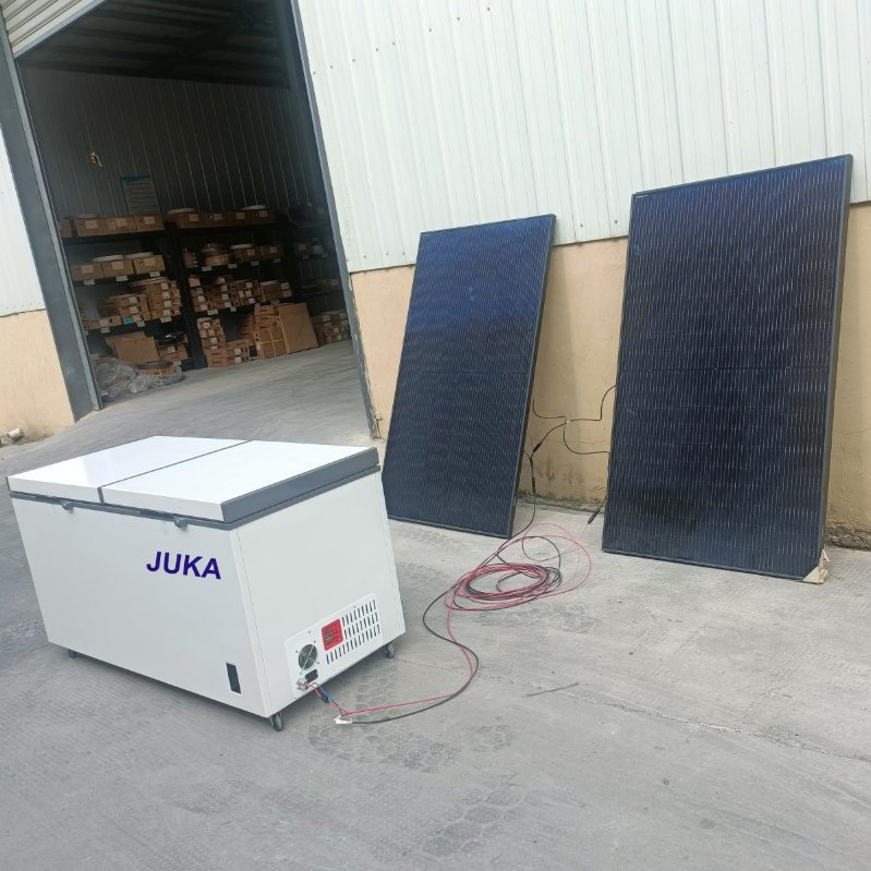 Paygo 258 Liters 110mm Foam DC AC Deep Solar Panel Direct Drive Chest Freezer