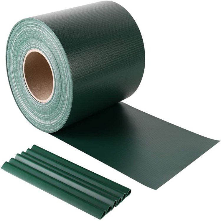 Ral6005 PVC Tarpaulin Fabric Decorative Garden Privacy Fence PVC Strip Screen Fence