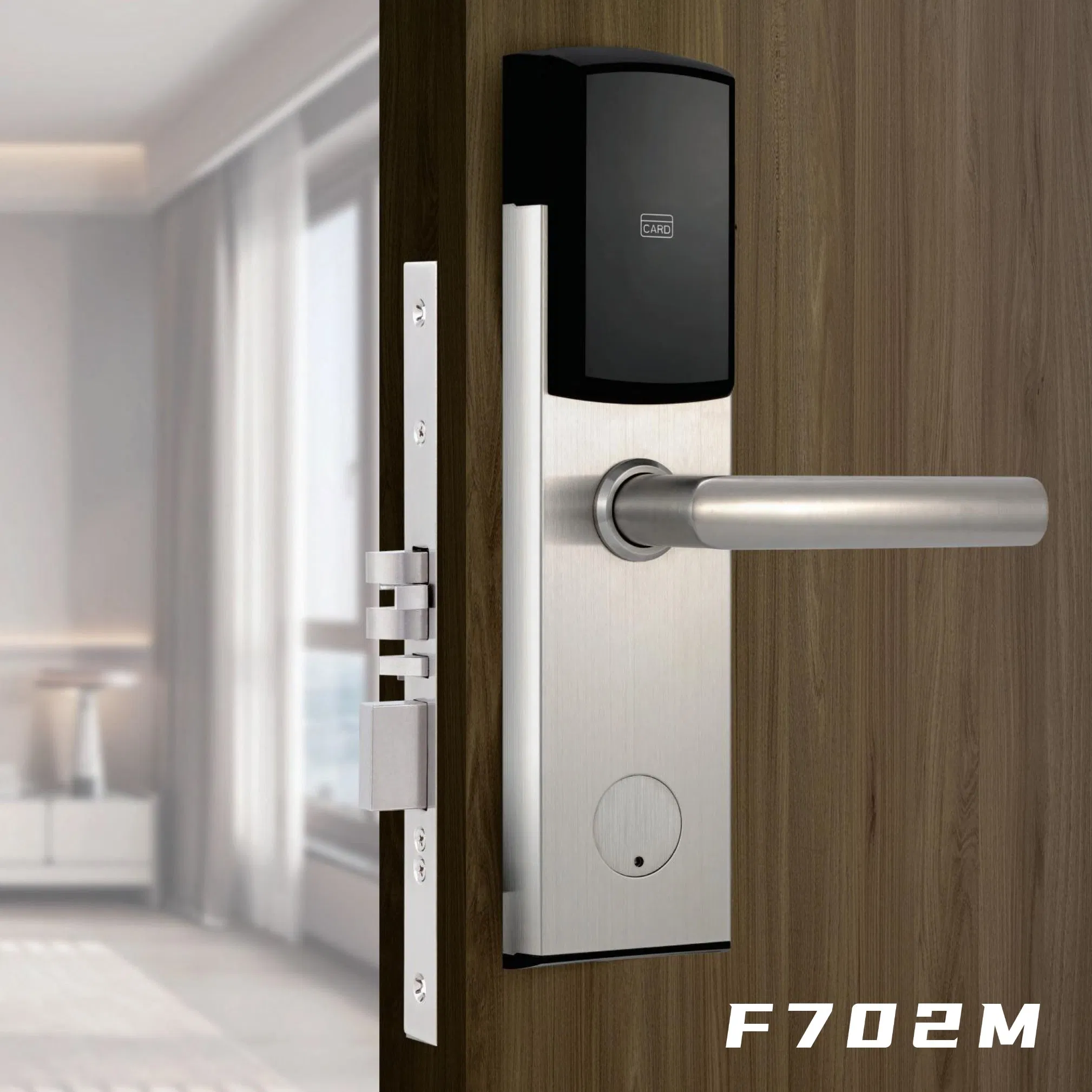 High Security Stainless Steel Smart Electronic Hotel Room Lock RFID Hotel Card Door Lock