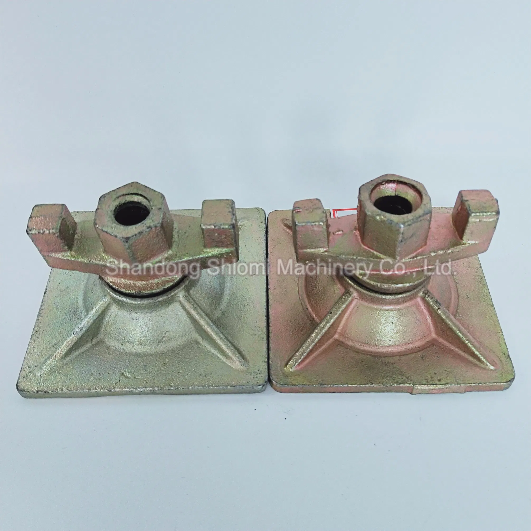Formwork Swivel Wing Nut With115mm*115mm Anchor Plate for 15/17mm Tie Rod for Peri/Doka/Meva