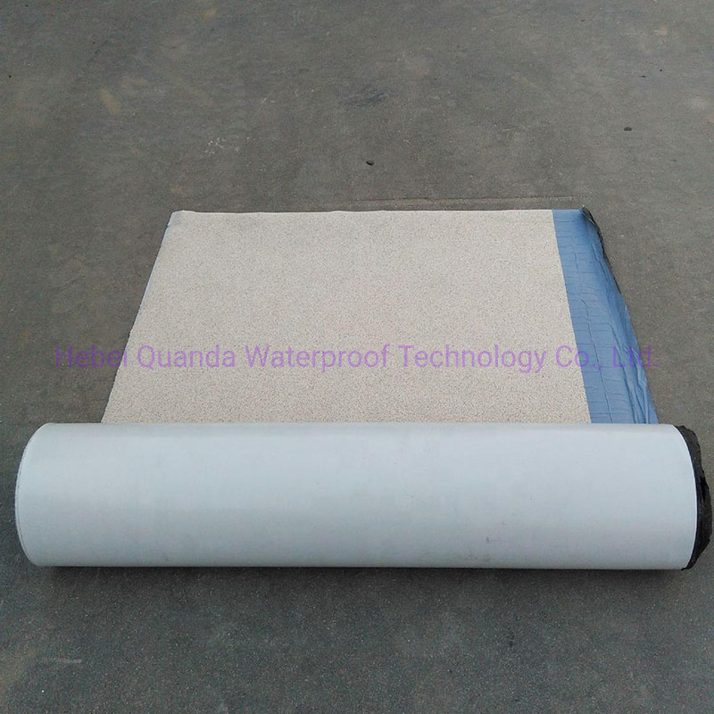 HDPE High Density Polyethylene Pre-Applied Self-Adhesive Waterproof Roofing Membrane for Cellar with Sanding