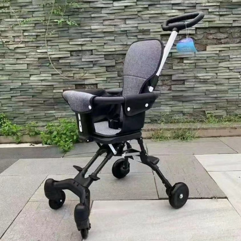 Children's Walking Toy, Lightweight Baby Stroller with One Click Folding, Portable for Walking and Carrying Babies, High Landscape, Two-Way Function