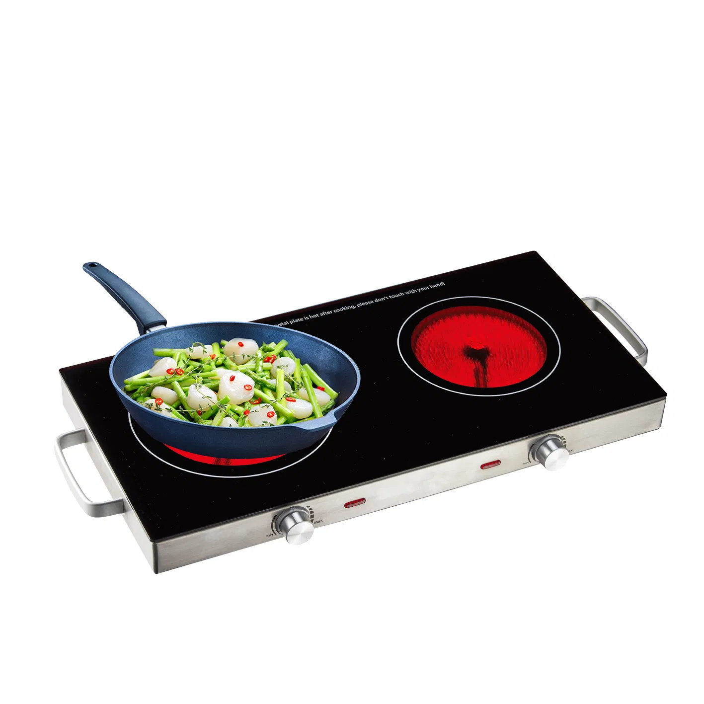 2000W Smart Kitchen Stainless Steel Sense Touch Infrared Cooker in 220V