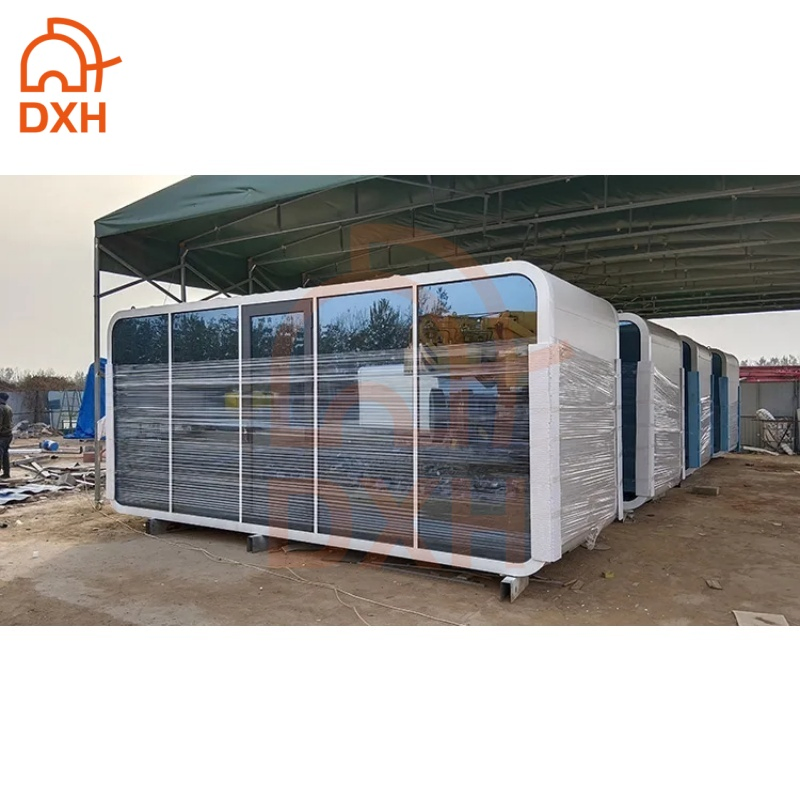 Dxh Container House Modern Modular Steel Glass Home Apple Cabin with High Quality