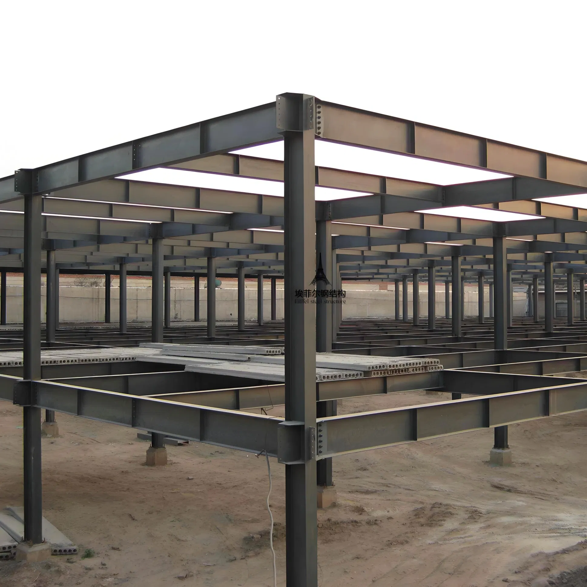 Heavy Duty Steel Construction Structural Support Systems for Multi-Story Parking Garages and Vehicle Storage Facility Buildings