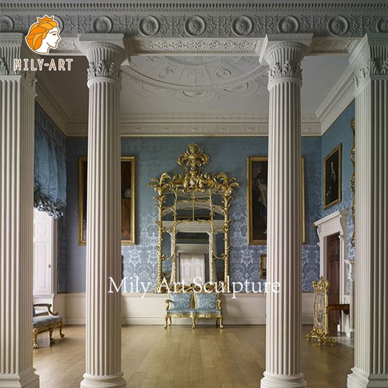 Classic Decorative Marble Building Design Pillar Natural Stone Column (Not Mold)