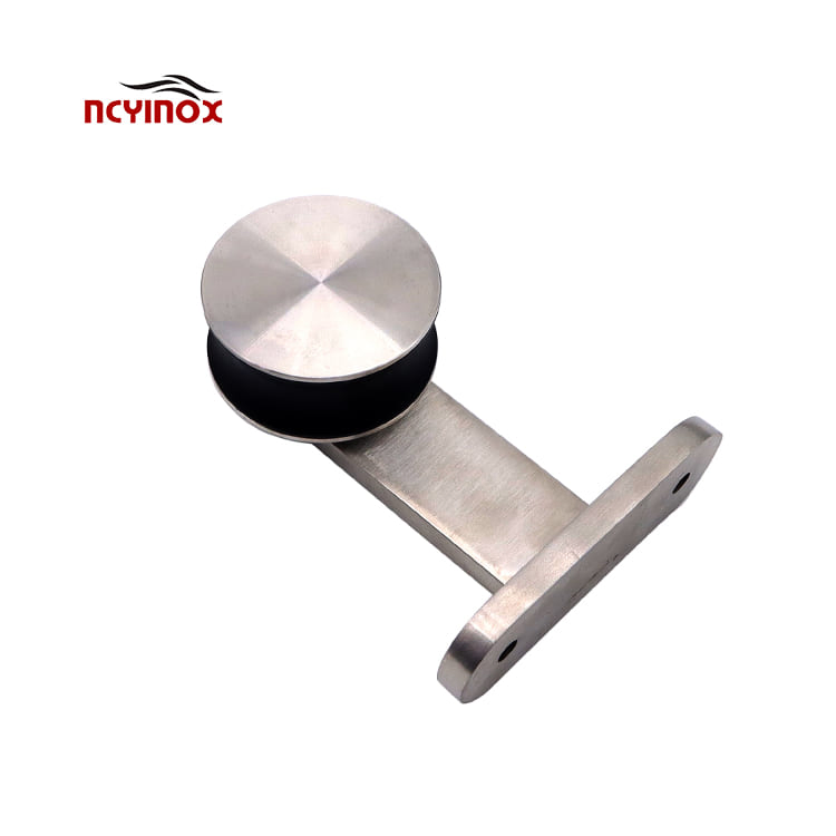 Frameless Glass Door System Stainless Steel Wooden Barn Sliding Door Track Fitting