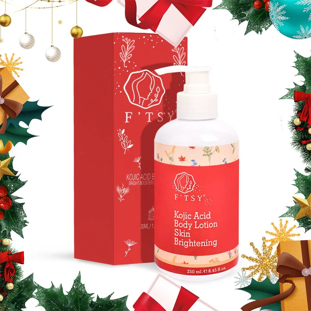 Private Label 250ml Natural Whitening Kojic Acid Brightening Body Skin Care Body Lotion