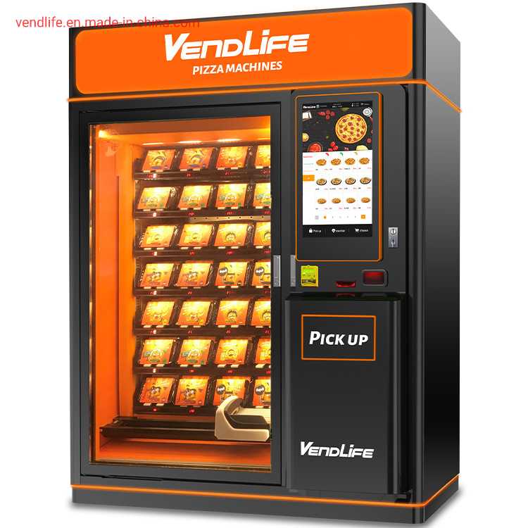 Factory Price Vendlife Microwave Heated Device Burger Sandwich Lunch Box Fast Hot Food Automatic Xy Elevator Pizza Vending Machine with Card Reader for Sale