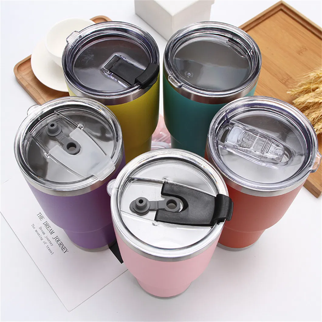 Double Wall Vacuum Travel Coffee Mug Outdoor Stainless Steel Insulated Water Tumbler