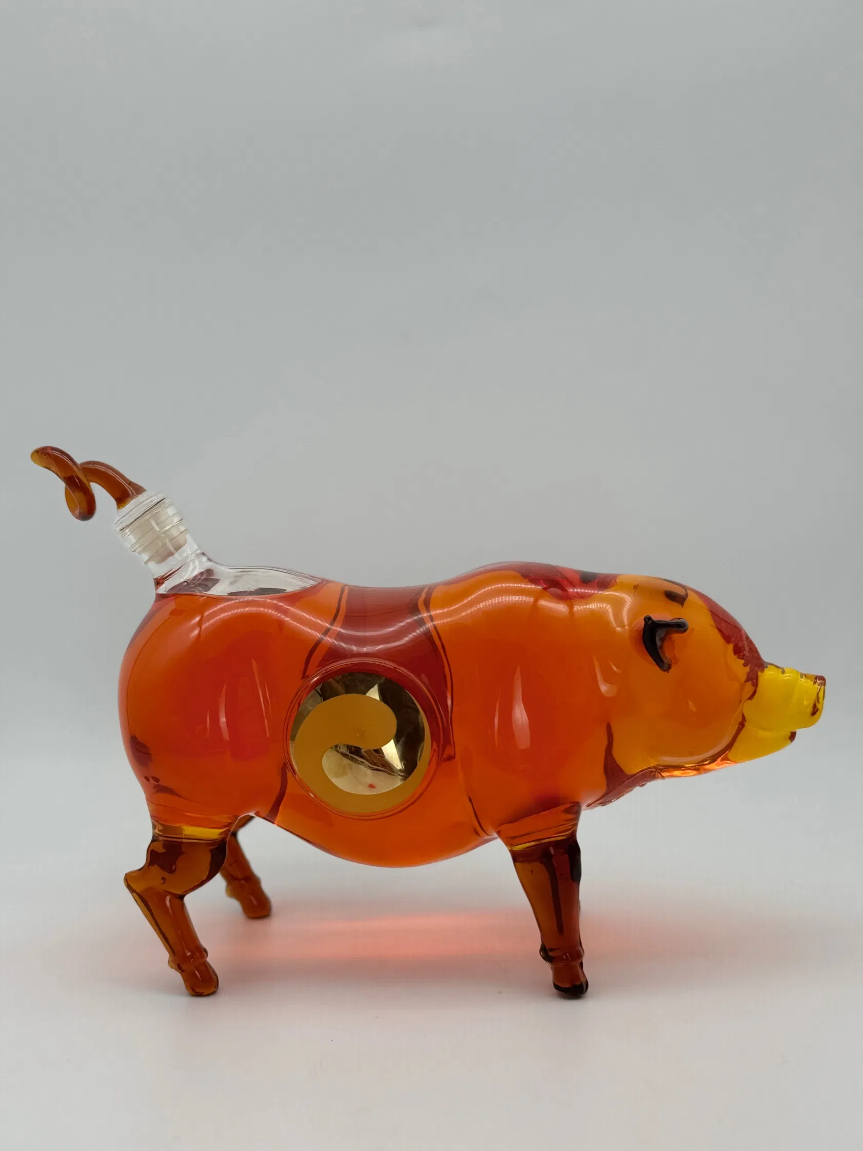 New Hot Sales Wine Decanter Whisky Decanter Glass Decanter High Borosilicate Glass Pig