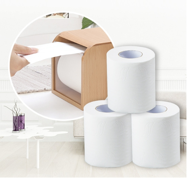 Factory Custom 2 /3 /4 Ply Cheap Toilet Paper Tissue Wholesale Paper Tissue Standard Roll of Paper