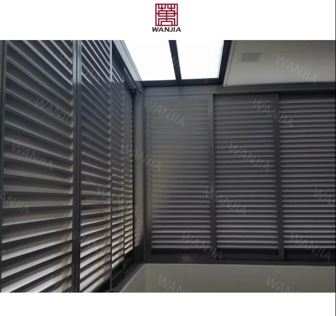 Bathroom House Custom Louver Shutter Screen Aluminum Shutter Louver Window