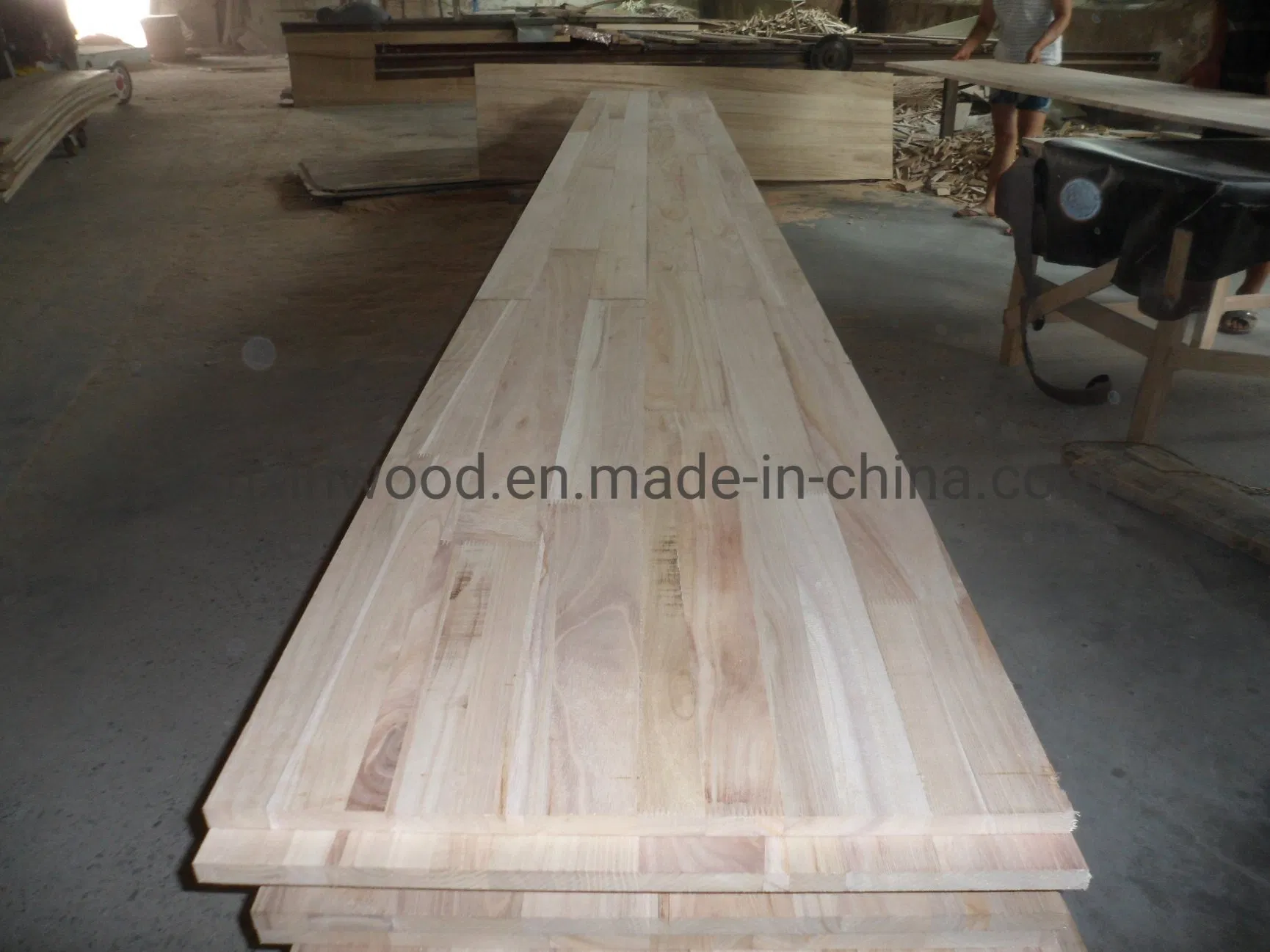 Paulownia Wood Solid Doors Core Panel Puerta Paulownia Finger Joint Lumber Boards
